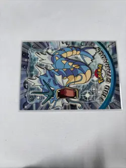 2000 Topps Pokemon TV Animation Series Blue Logo #130 Gyarados - Image 4