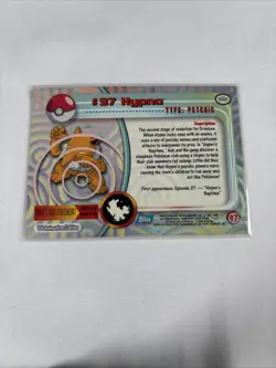 2000 Topps Pokemon TV Animation Series Blue Logo #97 Hypno - Image 5