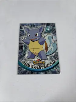 2000 Topps Pokemon TV Animation Series Blue Logo #08 Wartortle - Image 1