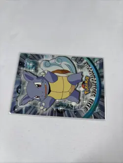 2000 Topps Pokemon TV Animation Series Blue Logo #08 Wartortle - Image 4