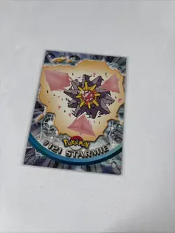 2000 Topps Pokemon TV Animation Series Blue Logo #121 Starmie - Image 1