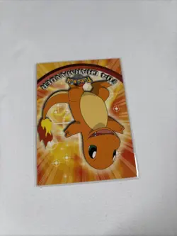 2000 Topps Pokemon TV Animation Series Blue Logo #04 Charmander - Image 3