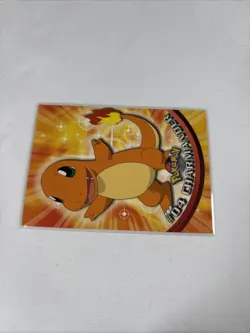 2000 Topps Pokemon TV Animation Series Blue Logo #04 Charmander - Image 4