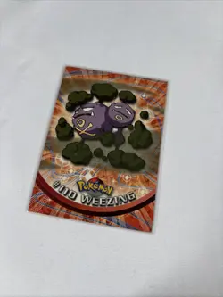 2000 Topps Pokemon TV Animation Series Blue Logo #110 Weezing - Image 1