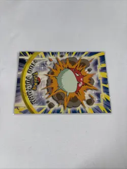 2000 Topps Pokemon TV Animation Series Blue Logo #100 Voltorb - Image 2