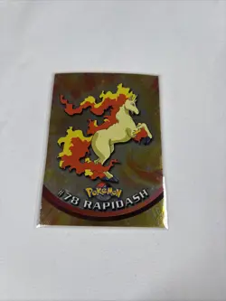 2000 Topps Pokemon TV Animation Series Blue Logo Holo #78 Rapidash - Image 1