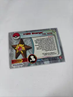 2000 Topps Pokemon TV Animation Series Blue Logo Holo #120 Staryu - Image 5