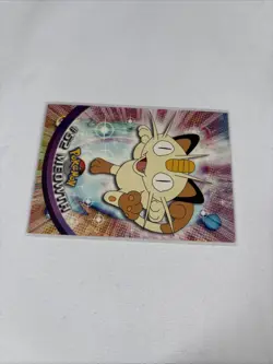 2000 Topps Pokemon TV Animation Series Black Logo #52 Meowth - Image 2