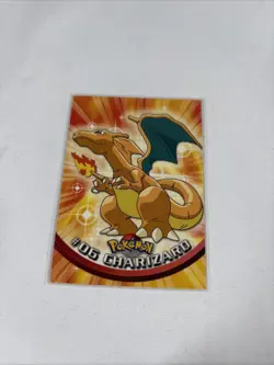 2000 Topps Pokemon TV Animation Series Black Logo #06 Charizard - Image 1