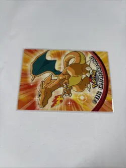 2000 Topps Pokemon TV Animation Series Black Logo #06 Charizard - Image 4