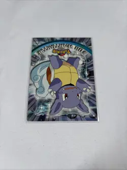 2000 Topps Pokemon TV Animation Series Black Logo #08 Wartortle - Image 3