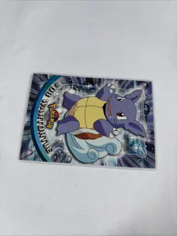 2000 Topps Pokemon TV Animation Series Black Logo #08 Wartortle - Image 2