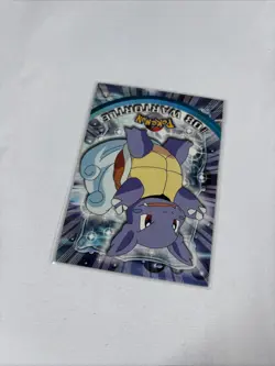 2000 Topps Pokemon TV Animation Series Black Logo #08 Wartortle - Image 3