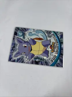 2000 Topps Pokemon TV Animation Series Black Logo #08 Wartortle - Image 4