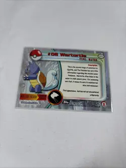 2000 Topps Pokemon TV Animation Series Black Logo #08 Wartortle - Image 5