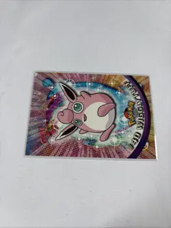 2000 Topps Pokemon TV Animation Series Black Logo #40 Wigglytuff - Image 4