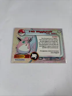 2000 Topps Pokemon TV Animation Series Black Logo #40 Wigglytuff - Image 5