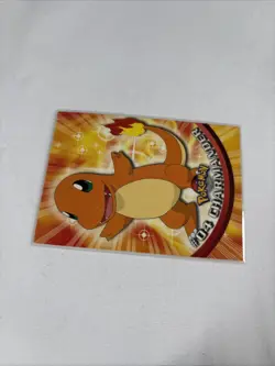2000 Topps Pokemon TV Animation Series Black Logo #04 Charmander - Image 4