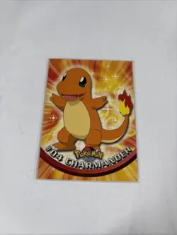 2000 Topps Pokemon TV Animation Series Black Logo #04 Charmander - Image 1