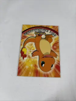 2000 Topps Pokemon TV Animation Series Black Logo #04 Charmander - Image 3
