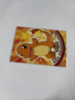 2000 Topps Pokemon TV Animation Series Black Logo #04 Charmander - Image 4