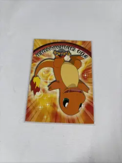 2000 Topps Pokemon TV Animation Series Black Logo #04 Charmander - Image 3