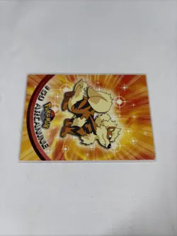 2000 Topps Pokemon TV Animation Series Black Logo #59 Arcanine - Image 2