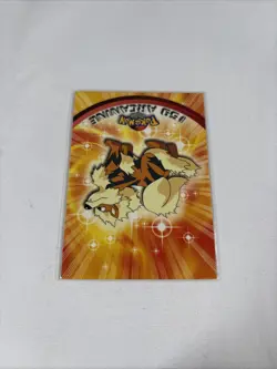 2000 Topps Pokemon TV Animation Series Black Logo #59 Arcanine - Image 3