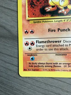 Pokemon TCG Magmar 36/102 Base Set Vintage LP - Image 4