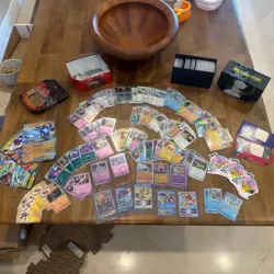 Massive Pokemon Collection Holo Reverse Holo Super Rare 1100 + TCG Card Lot C4 - Image 1
