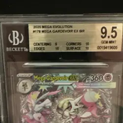 Pokemon TCG Standard Card Stock Card Beckett Grading Services BGS Graded - Image 3