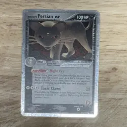 Team Rocket's Persian ex #116/115 Unseen Forces Holo Pokemon - 2005 - Image 2