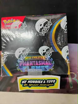 Pokemon Mega Evolution-Phantasmal Flames Booster Display Box (36 Packs) - SEALED - Image 1