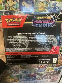 Pokemon TCG Mega Evolution Phantasmal Flames Booster Box 36 Packs - Image 4
