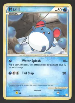Marill 74/123 Pokemon TCG HeartGold SoulSilver MP - Image 1