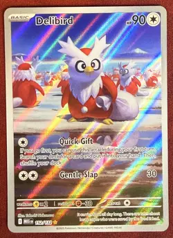 Delibird - 152/132 - Illustration Rare - Mega Evolutions - Pokemon TCG - MINT/NM - Image 2