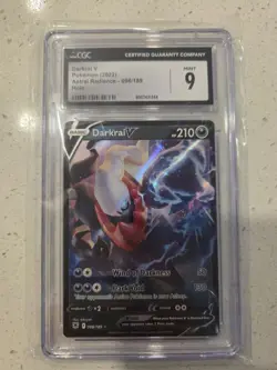 Pokemon DARKRAI V 098/189 Astral Radiance Full Art Holo CGC 9 MINT - Image 1