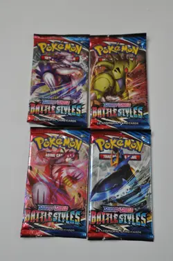 Pokemon Sword and Shield Battle Styles Booster Pack New Sealed - Lot Of 4 - Image 1