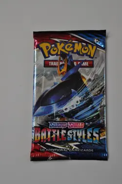 Pokemon Sword and Shield Battle Styles Booster Pack New Sealed - Lot Of 4 - Image 2