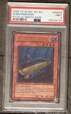 2006 Yu-Gi-Oh! Power Of The Duelist POTD-EN008 Submarineroid Ultimate PSA 9 - Image 3