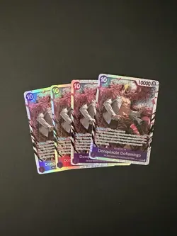 x4 One Piece TCG English OP14-069 Donquixote Doflamingo SR Foil NM - Image 1
