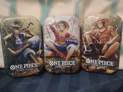 One Piece Tin Pack Set Vol 2| Factory Sealed 3 TIN LOT IN HAND Ready To Ship - Image 2