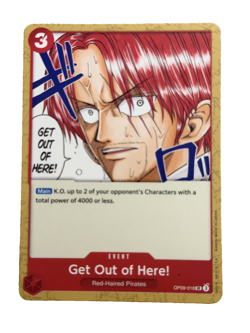 New: One Piece CCG Get Out of Here! OP09-018 Emperors in the New World Regular - Image 1