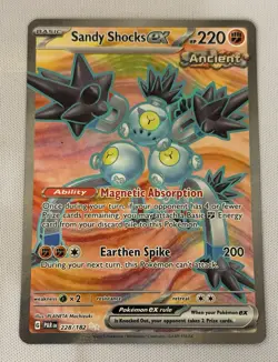 Sandy Shocks ex 228/182 Paradox Rift Full Art Ultra Rare Holo Pokemon Card NM - Image 1