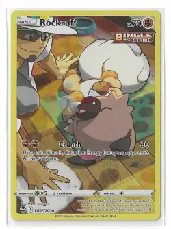 Rockruff TG07/TG30 Silver Tempest Trainer Gallery Holo SWSH Pokemon TCG Card NM - Image 1