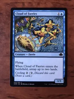 Cloud of Faeries MTG Magic the Gathering Card NM Mint Dominaria Remastered DMR - Image 1