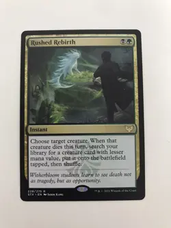 Rushed Rebirth MTG Magic the Gathering Card NM Near Mint STX - Image 1