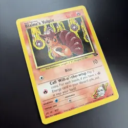 Pokemon TCG Blaine's Vulpix Gym Challenge Card 66/132 Regular LP WOTC - Image 2