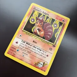 Pokemon TCG Blaine's Vulpix Gym Challenge Card 66/132 Regular LP WOTC - Image 3