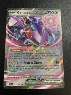 Genesect ex 067/086 Sv: Black Bolt Holo RR NM Pokemon Card 2025 - Image 1